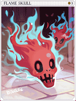 Flame Skull Card